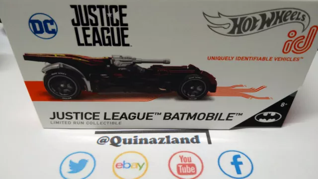 Hot Wheels ID Justice League Batmobile  Batman (ng103)