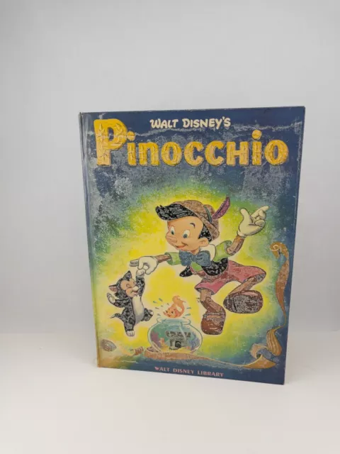 Walt Disney's Pinocchio - A Big Golden Book 1953 Hardcover