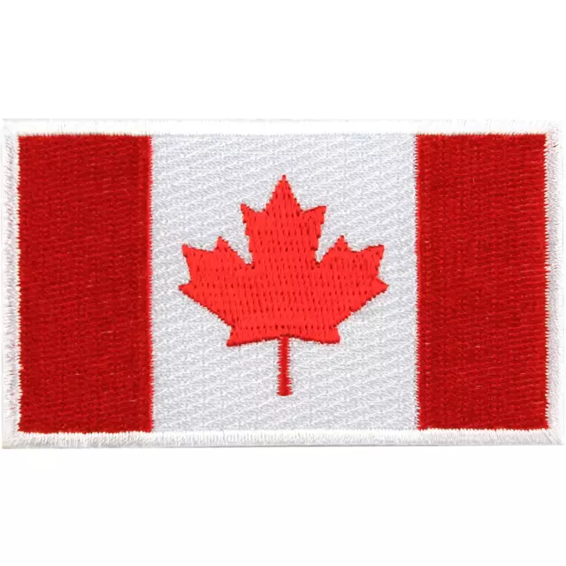 Canada Embroidered Country National Flag Iron On Emblem Patch Canadian Team