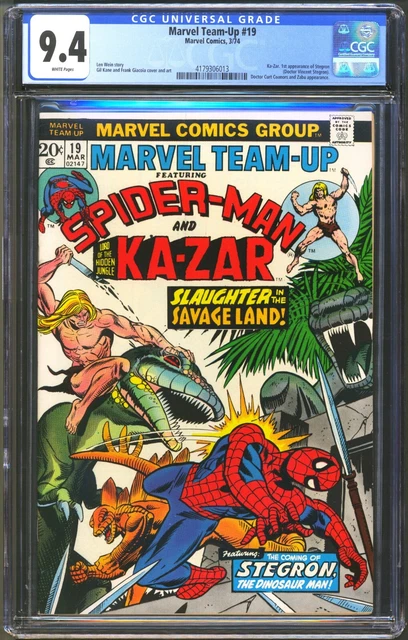 Marvel Team-Up #19 - Cgc 9.4 - Wp - Nm - Ka-Zar - 1St Stegron