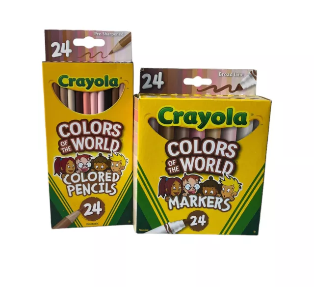 CRAYOLA Colors of the World Sets Crayons Markers Colored Pencils  Multicultural