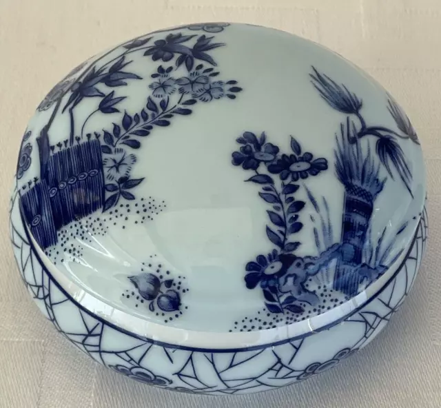 Boite, CH. FIELD HAVILAND, Porcelaine Limoges, décor japonisant, Fond. C. Monet