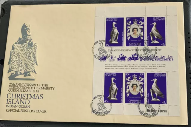 Christmas Island Large FDC 1978 25th Anniversary Of The Coronation