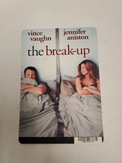 The Break Up  BLOCKBUSTER SHELF DISPLAY DVD BACKER CARD ONLY 5.5"X8"