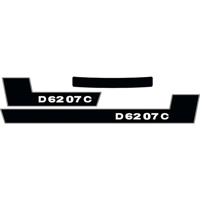 Adesivo Deutz Per Trattore D2506 Logo Emblema Sticker Etichetta Bianco