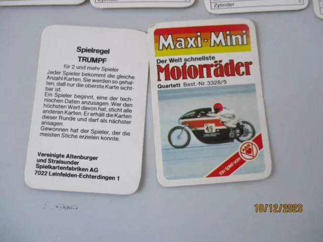 Maxi-Mini Quartett: Der Welt schnellste Motorräder Motorrad von ASS