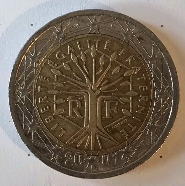 2 Euro Münze Liberte Egalite Fraternite 2001 2 EURO MÜNZE 2001 Frankreich Liberty Egalite Fraternite (Selten