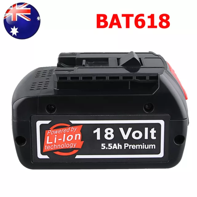 For BOSCH 18V 5.5Ah BAT610 BAT609 Lithium-Ion Battery BAT618 BAT611 Fuel Guage