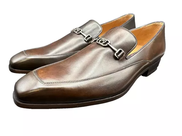 Mezlan Size 9 M  Brown Falcon Loafers Spain Leather  Shoes MEN'S