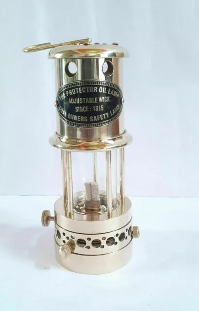 Miner Lamp Nautical Solid Brass Oil Ship Lantern Maritime Collectible Gifts