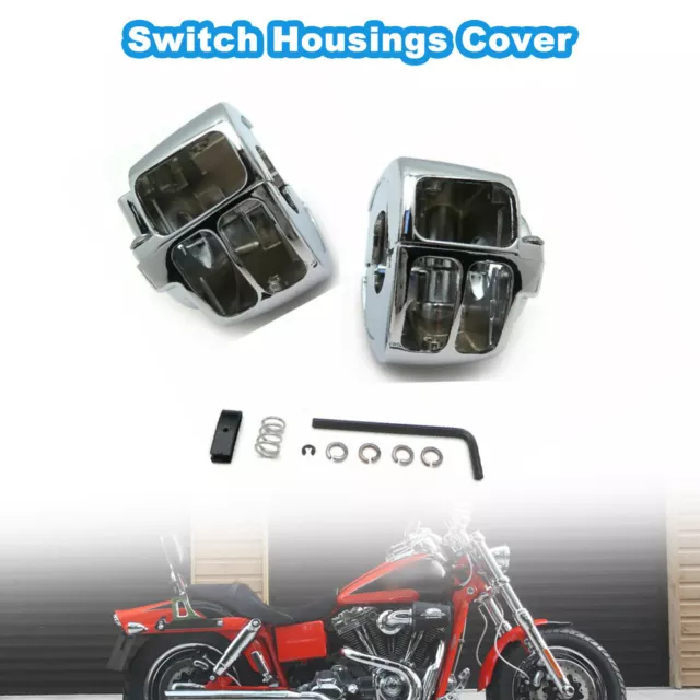 Switch Housings Cover Motorcycle Handlebar Bike Fits For Dyna Fat Bob FXDF 2009