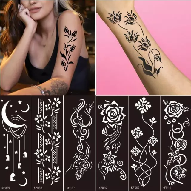 Tatouage Temporaire Pochoirs Pet Creuse Modèles Hectographic #23 ,
