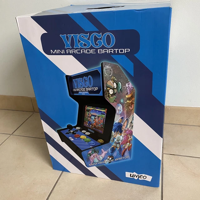 VISCO Mini Borne d'Arcade type BARTOP + 12 Jeux - Borne arcade