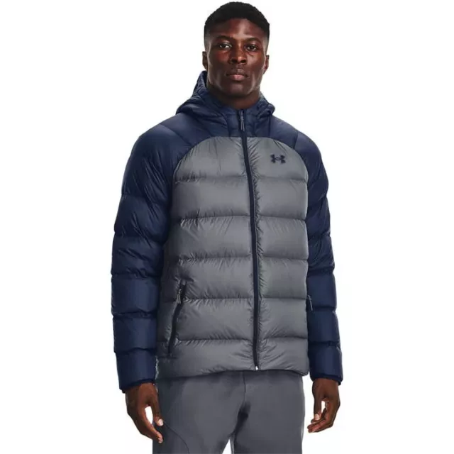 UNDER ARMOUR UA Men's Armour Down Puffer Hooded Waterproof Jacket RRP £150