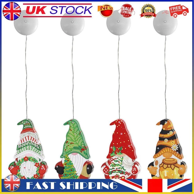 5D DIY Special Shape Diamond Painting Goblin Crystal Diamond LED Hanging Light #