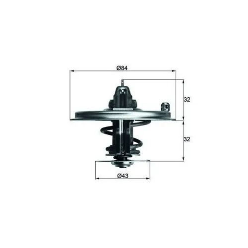 1x Thermostat, Kühlmittel MAHLE TX 36 85D passend für BMW