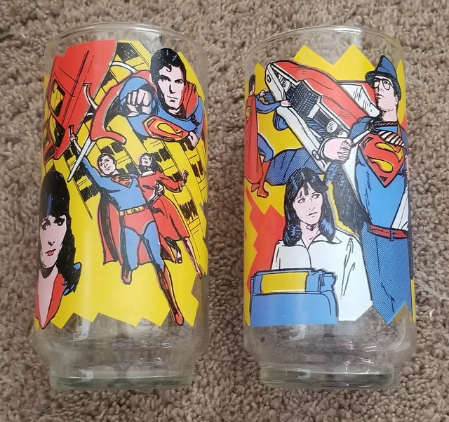 1978 SUPERMAN: THE Movie Taco Bell Pepsi Promo Glasses Lot of 5 FADED COLOR  $39.99 - PicClick