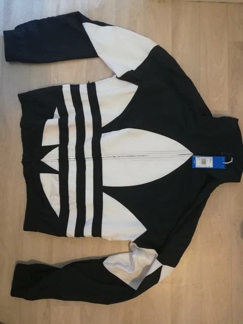 VESTE DE SURVETEMENT homme adidas taille M neuf noir/blanc etiquette d  origine EUR 70,00 - PicClick FR