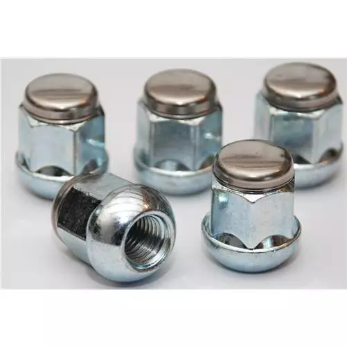 M12 x 1.5, 19mm Hex Radius Seat Alloy Wheel Nuts for Honda cars. Set of 5.