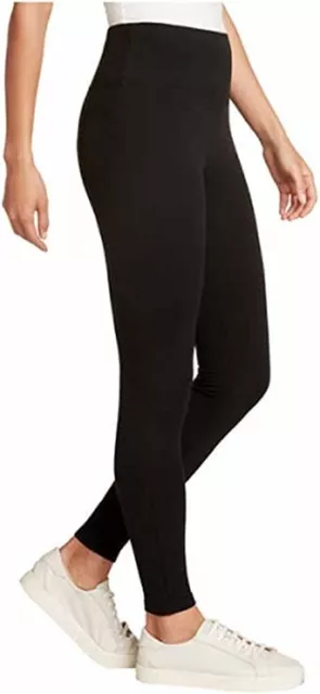 NWoT Max & Mia Womens High Waist French Terry Legging Black Size S $60 9C037