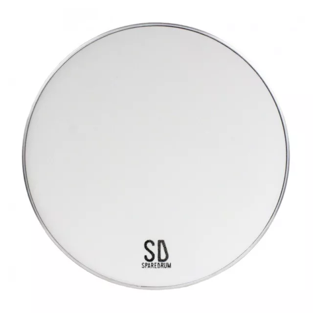 Sparedrum M3W14 - Peau 14" mute 3 plis - Mesh silencieuse - Blanc