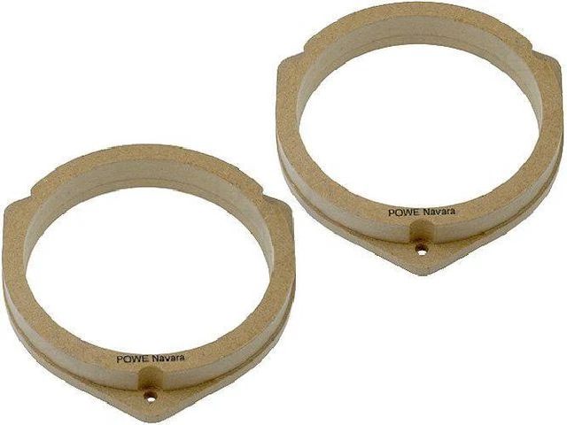 2 Adaptateurs HP compatible avec Nissan Navara 99-05 165mm Bois MDF impregnes ve