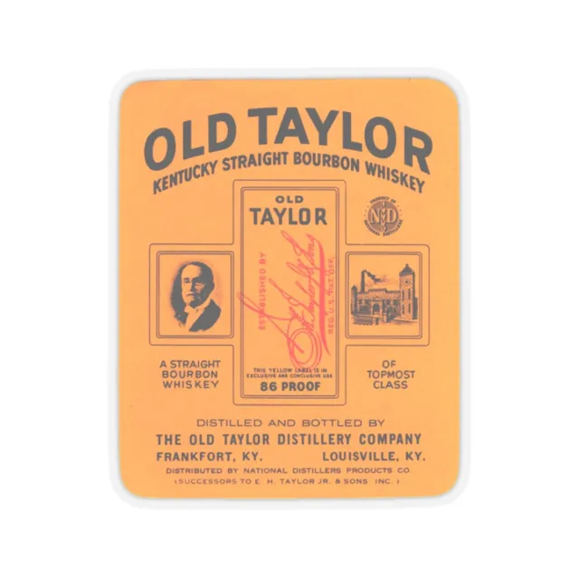 Old Taylor Bourbon Kiss-Cut Stickers, Blantons Buffalo Trace