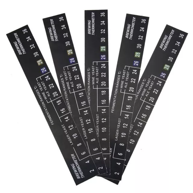5 X LCD Thermometer Adhesive Sticker Temperature Gauge Home Brew Beer Wine Cider