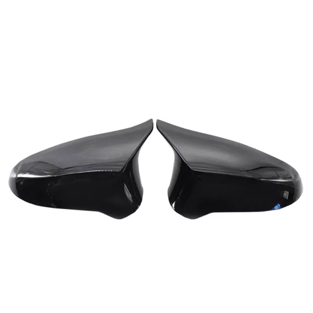 2x Black Rear View Wing Side Mirror Cover Cap Fit for BMW F80 M3 2015-18 F82 M4