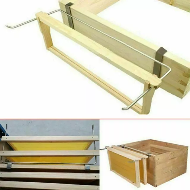 Beekeeper Stainless Steel Beekeeping Frame Holder Bee Hive Perch Side Moun B3S5 2