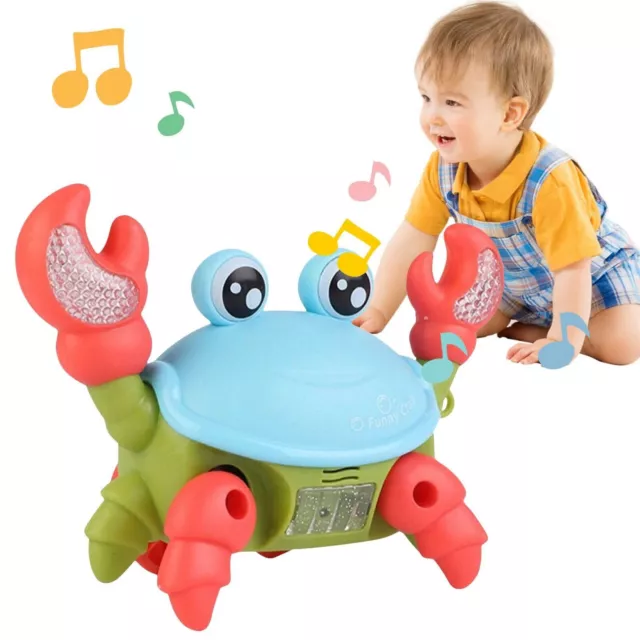 New Crawling Crab Electric Baby Toy Kids Toddler New Music Toys GIFT Set