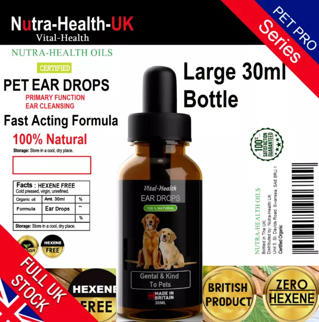 Ear Drops For Pets ✅ VET STRENGTH ✅ Dogs Cats Rabbits ✅ All Animals