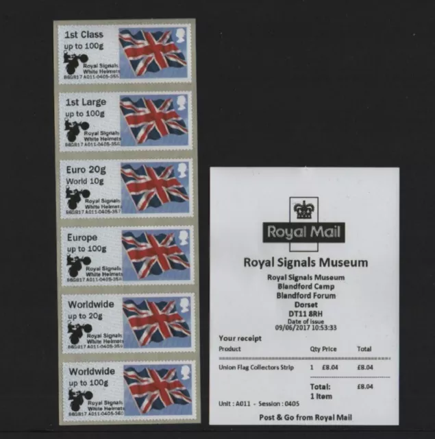 FLAG NDC ROYAL SIGNALS WHITE HELMETS O/P JUNE 2017  A011 Collector Strip POST GO
