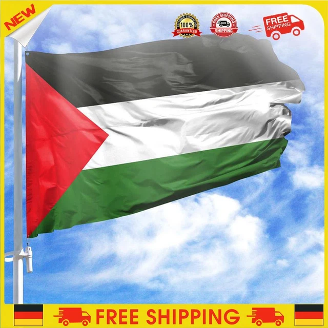 Bandiera Palestina 150x90 Cm AZ FLAG - In Poliestere Leggero, Per Interni Ed Esterni - Foto 6