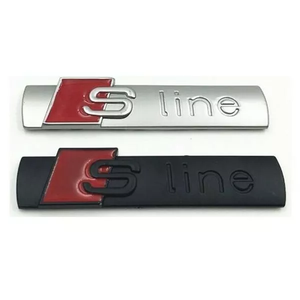 2x audi s line sline emblema logotipo   A1 A2 A3 A4 A5 A6 A7 A8 Q TT RS S