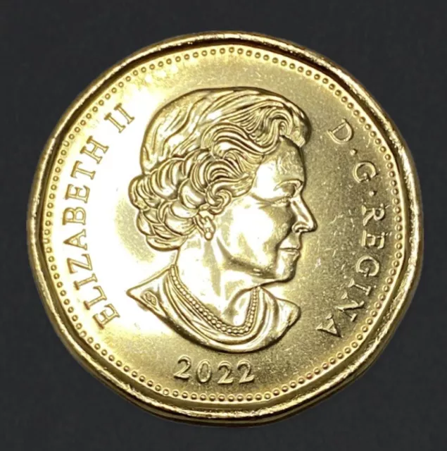 2022 Canada $1 One Dollar Loonie Coin, Brilliant  Uncirculated