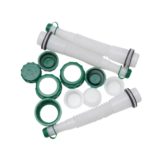 3 Sets Gas Can Fuel Spout Cap Kit-Replacement Industrial Parts Spout-BEST New