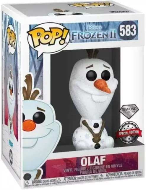 Funko POP! #583 Frozen 2 Disney Olaf Figure Diamond Collection B & N Exclusive