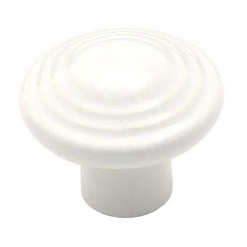 Amerock BP1325-W White 1 3/8" Cabinet Knob Pulls Colour Washed Ceramic