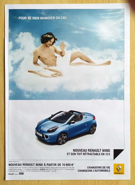 Publicité Papier - voiture RENAULT WIND de 2011