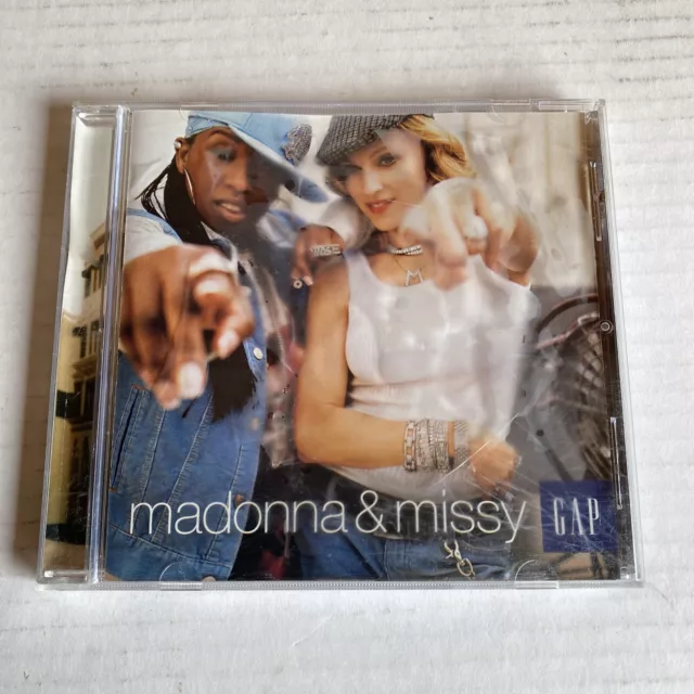 GAP CD Madonna & Missy Elliott (2003, GAP) NM 2 Songs Hollywood Groove PROMO