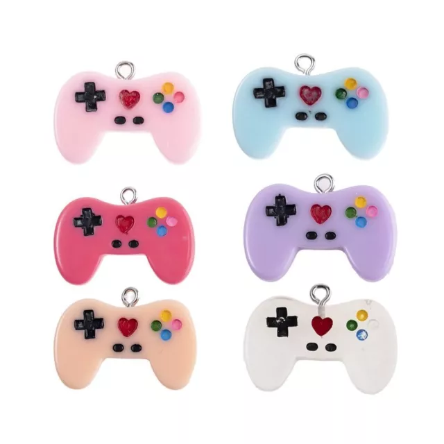 Colorful Resin Pendant Resin Handle Pendant Video Game Pendant  DIY Accessories