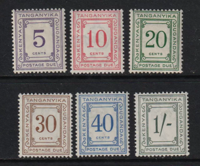 KUT 1935 Postage Dues Sc J7-12 NH VF fresh CV $45