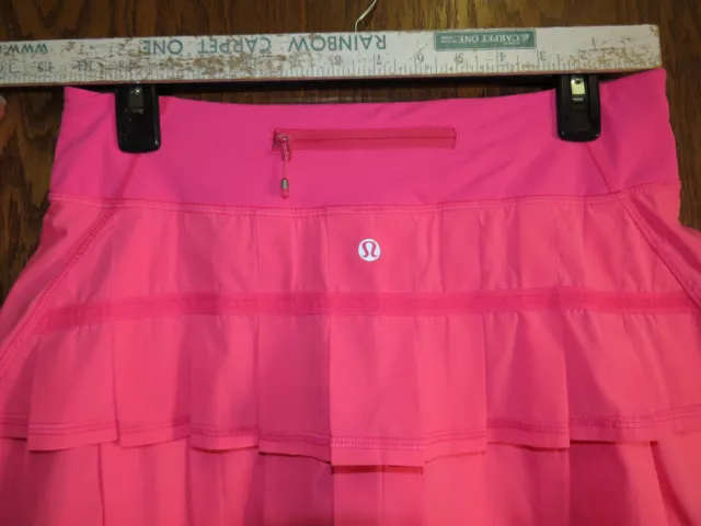 Lululemon 6 Pacesetter Skirt Pinkelicious Hot Pink EUC! Pretty! Rare! 2