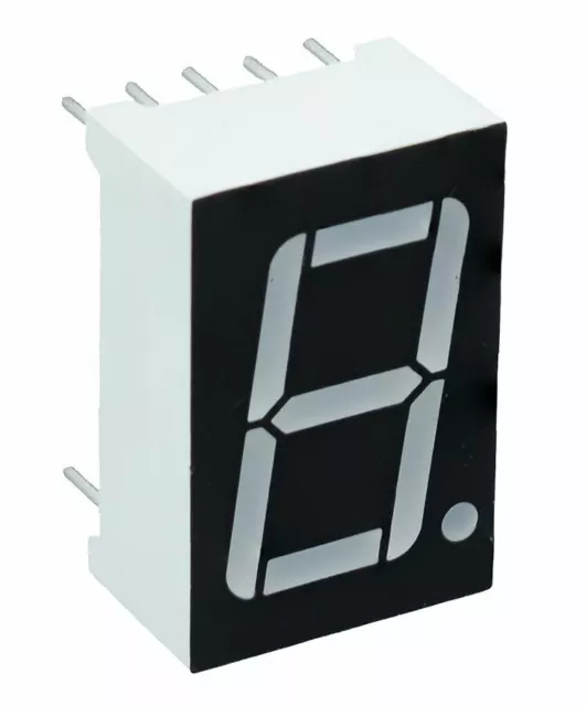 Blanc 1.4cm 1 Chiffres 7 Sept Segment Écran D'Affichage Cathode LED
