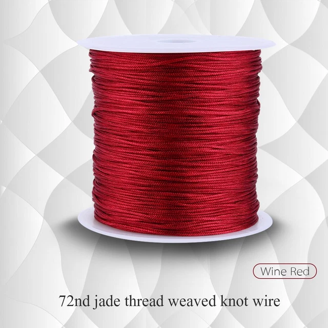 100M X 0.8mm Nylon Chinesische Knoten Schnur Rattenschwanz Makramee Faden GA