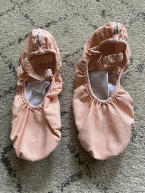 Bezioner Canvas Pink Womens Ballet Shoes Flats Size 44 (US 10) Split Sole NEW!