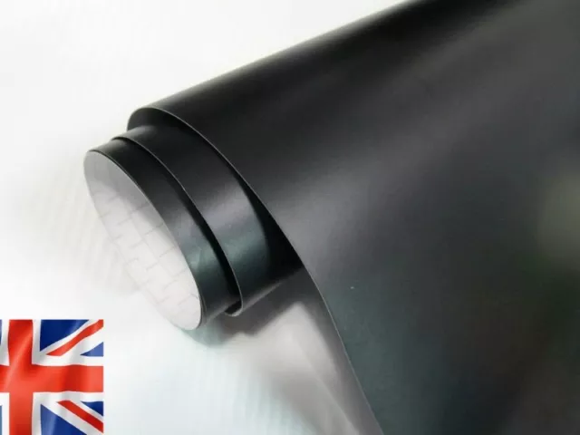 Matt Black Vinyl Wrap Car (Air/Bubble Free Matte)  All Sizes