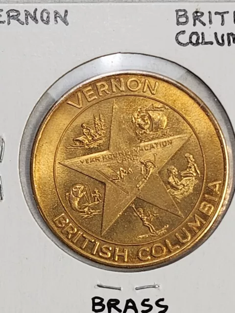 1968 Vernon British Columbia $1 Vacation Land Dollar token uncirculated