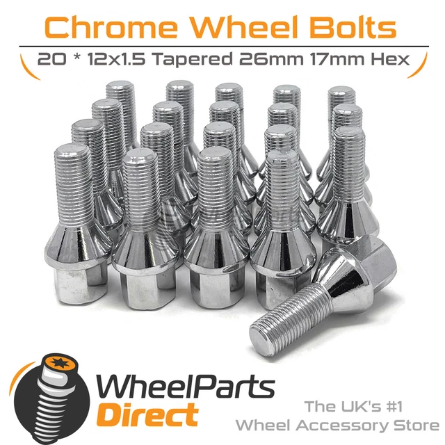 Set Of 4 Alloy Wheel Bolts For Mercedes Benz C-Class (W202, W203 1993-2007) - M14x1.5 40mm 7 thumbnail image
